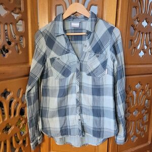 Columbia Women's Blue Flannel Size Small
